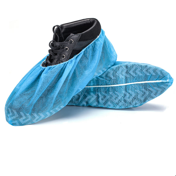 ProtectX Blue Disposable Shoe Covers 100-pack(50 pairs) Non-Woven Polypropylene Fabric