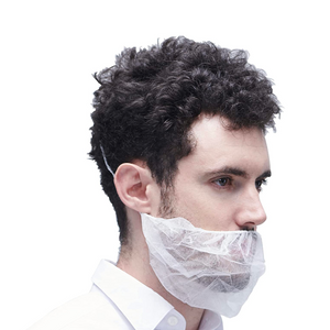 Disposable Beard Covers - White - AZAC Group