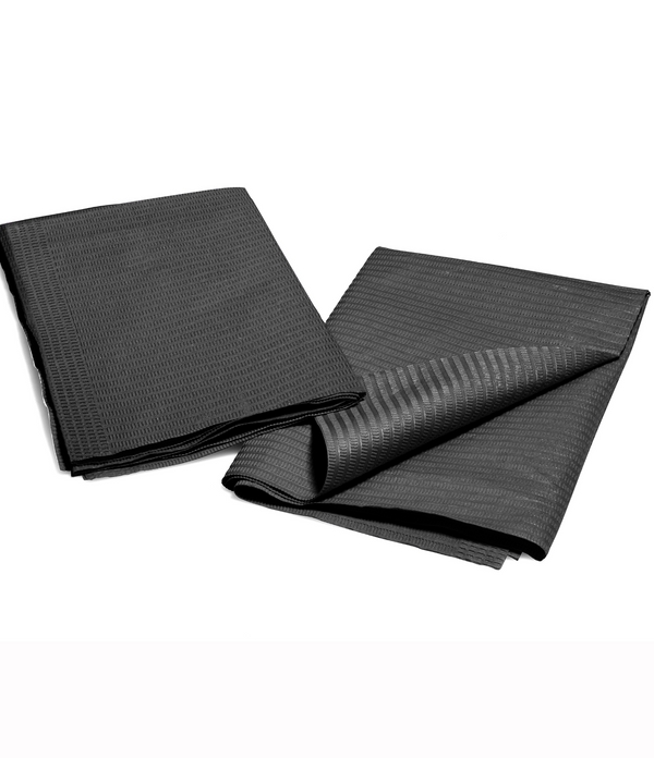 Disposable Dental Bibs Napkin 50Pcs Black - AZAC Group