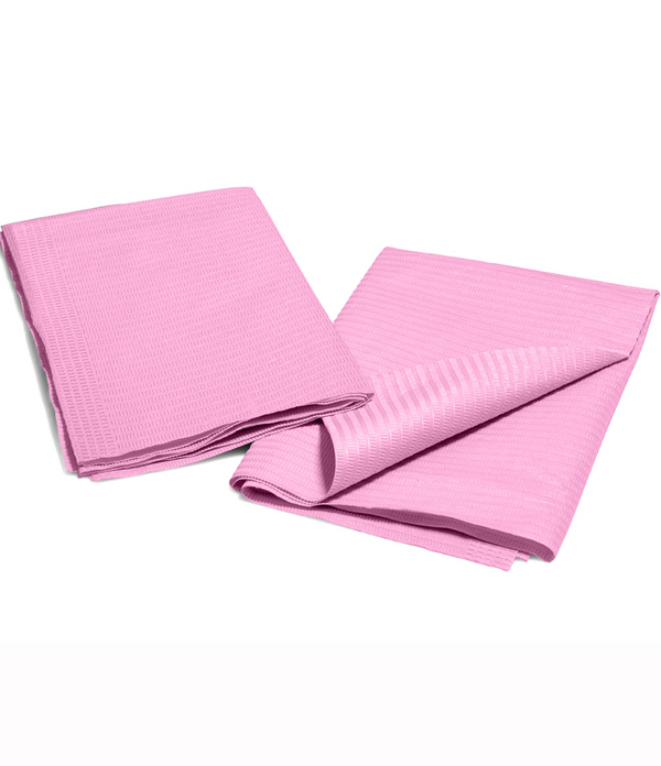 Disposable Dental Bibs Napkin 50Pcs Pink - AZAC Group