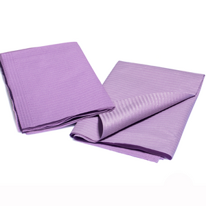 Disposable Dental Bibs Napkin 50Pcs Purple - AZAC Group