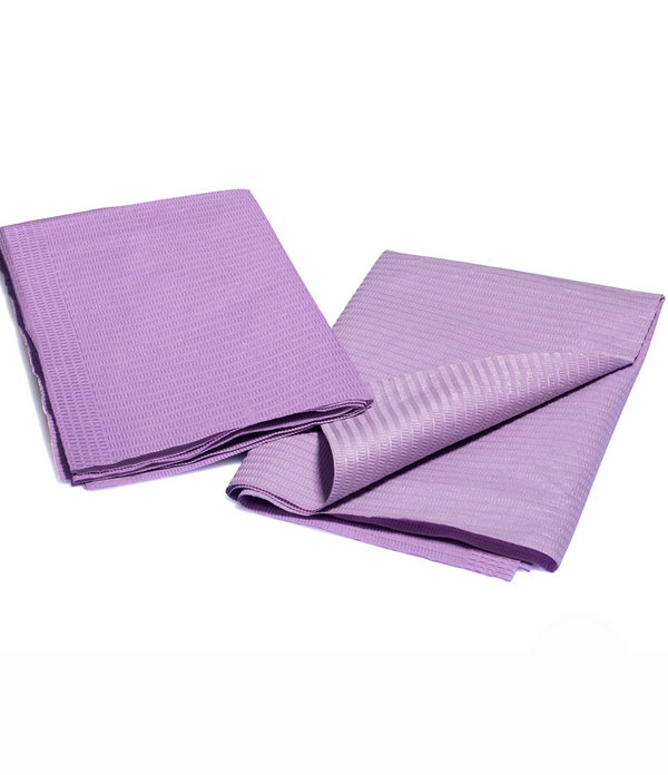 Disposable Dental Bibs Napkin 50Pcs Purple - AZAC Group