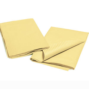 Disposable Dental Bibs Napkin 50Pcs Yellow - AZAC Group