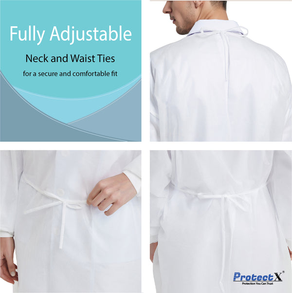 Disposable Breathable Polypropylene Isolation Gown White - AZAC Group