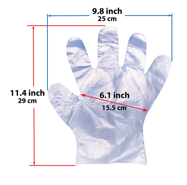 PE Disposable Gloves - Clear - AZAC Group