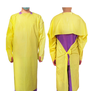 FDA 510(k), AAMI Level 3, Protective Gown - 25 GSM Yellow - AZAC Group