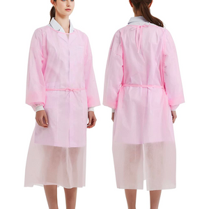 Disposable Breathable Polypropylene Isolation Gown Pink - AZAC Group