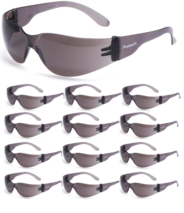 Safety Glasses - Skywalker Tinted Smoke 12 Pack - AZAC Group